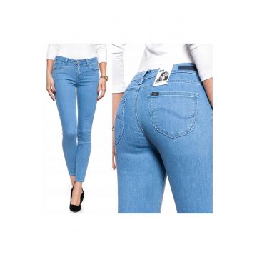 Blugi dama -  4459-26 - Bumbac - Lungi - Petite - Denim - W24-L31 US - Albastru