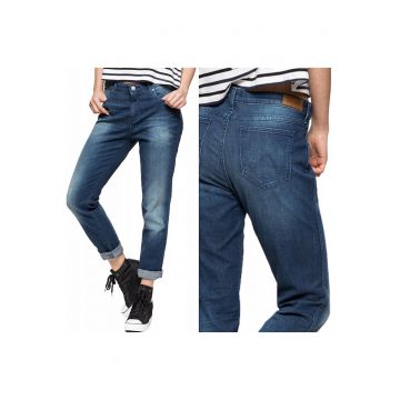 Blugi dama -  Boyfriend - 43667-85 - Bumbac - Lungi - Boyfriend - Denim - W28-L32 US - Albastru