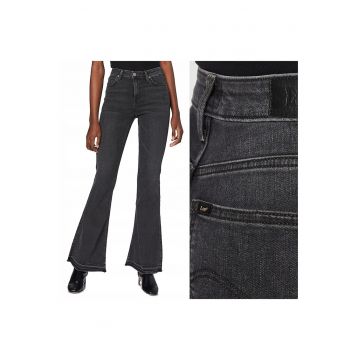 Blugi dama -  Breese - 20331-46 - Bumbac - Lungi - Evazat - Denim - W28-L33 US - Negru