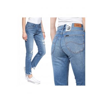 Blugi dama -  Elly - 18737-27 - Bumbac - Lungi - Petite - Denim - W25-L31 US - Albastru