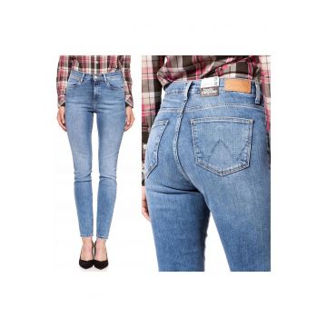 Blugi dama -  High Rise Skinny - 10625-184 - Bumbac - Lungi - Petite - Denim - W24-L32 US - Albastru