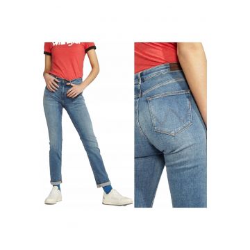 Blugi dama -  High Slim Out Run - 10770-85 - Bumbac - Lungi - Petite - Denim - W28-L32 US - Albastru