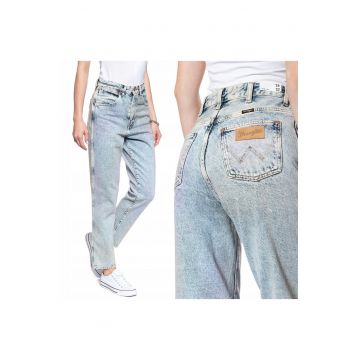 Blugi dama -  Mom Jeans - 18897-79 - Bumbac - Scurti - Regular fit - Denim - W26-L32 US - Albastru