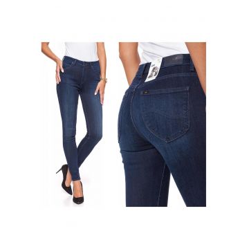Blugi dama -  Scarlett High - 2984-26 - Bumbac - Lungi - Petite - Denim - W24-L31 US - Albastru