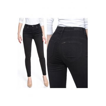 Blugi dama -  Scarlett Super High - 21031-26 - Bumbac - Lungi - Petite - Denim - W24-L31 US - Negru