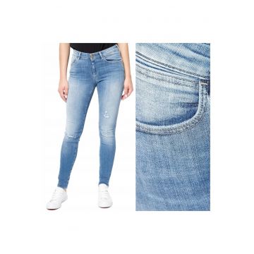 Blugi dama -  Skinny - 10642-184 - Bumbac - Lungi - Petite - Denim - W24-L32 US - Albastru