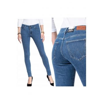Blugi dama -  Skinny - 11080-79 - Bumbac - Lungi - Petite - Denim - W26-L32 US - Albastru