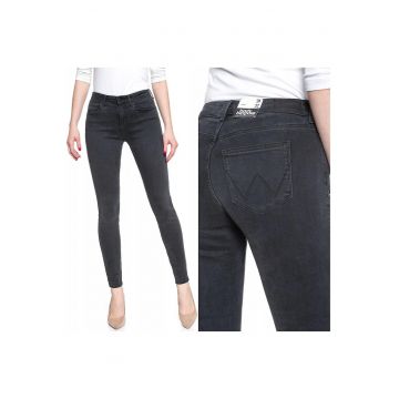 Blugi dama -  Skinny - 21158-184 - Bumbac - Lungi - Petite - Denim - W24-L32 US - Negru