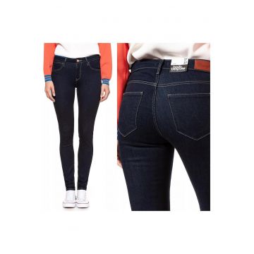 Blugi dama -  Skinny - 9504-184 - Bumbac - Lungi - Petite - Denim - W24-L32 US - Albastru
