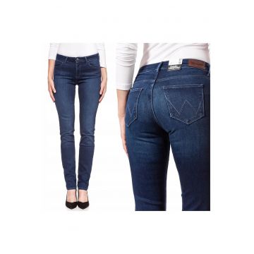 Blugi dama -  Slim - 11579-79 - Bumbac - Lungi - Petite - Denim - W26-L32 US - Albastru