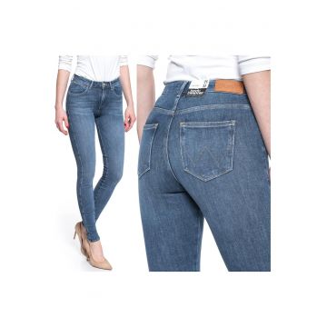 Blugi dama -  Super Skinny - 20997-184 - Bumbac - Lungi - Petite - Denim - W24-L32 US - Albastru
