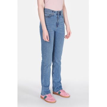 Blugi regular fit cu talie medie