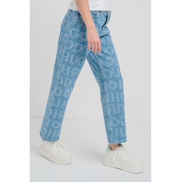 Blugi relaxed-fit din bumbac