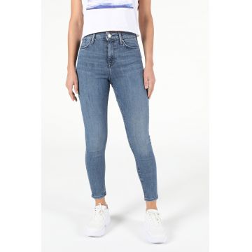 Blugi skinny cu talie inalta