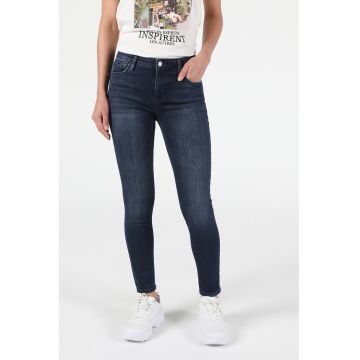 Blugi skinny cu talie medie