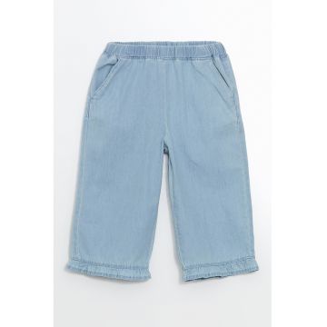 Pantaloni capri din chambray