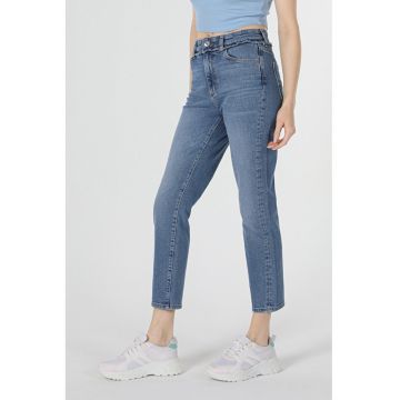 Pantaloni De Dama Albastru Marin Slim Fit 891 MAYA