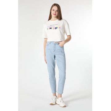 Pantaloni De Dama Albastru Mom Fit 896.MARIA