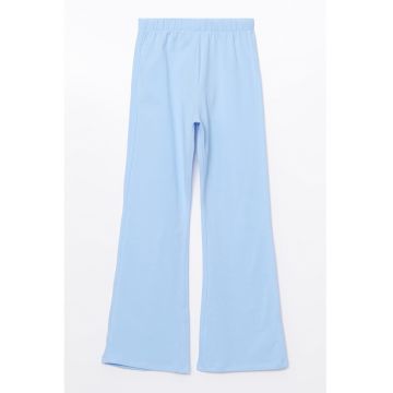 Pantaloni evazati cu talie elastica