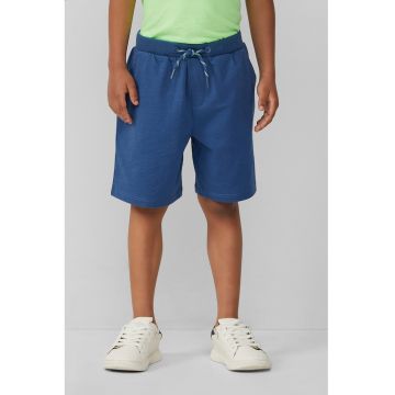 Pantaloni scurti cu talie ajustabila si model uni
