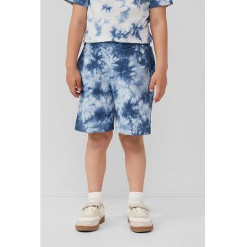 Pantaloni scurti din bumbac cu model tie-dye
