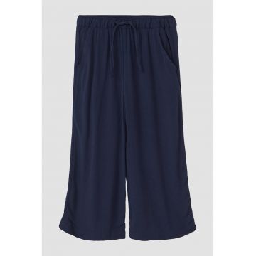 Pantaloni uni cu croiala ampla