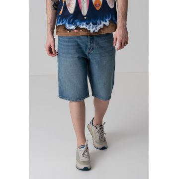 Bermude din denim cu nasturi Skate