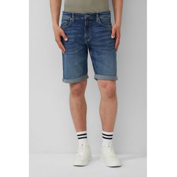 Bermude din denim cu talie medie