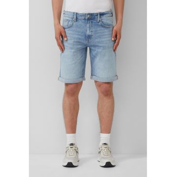 Bermude din denim cu talie medie