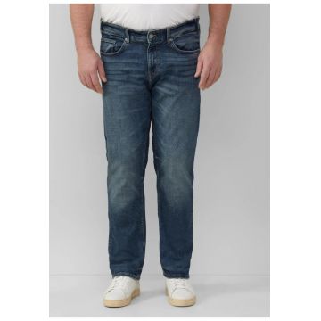 Big Sizes Blugi barbati big sizes Casby cu talie medie si croiala Regular Fit - Straight Leg - Albastru inchis