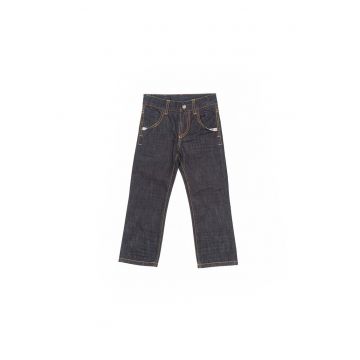 Blugi baietei -  cu nasture - 52712 - Bleumarin -