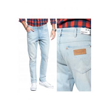 Blugi barbati -  Slider - Bumbac - Lungi - Barbati - Slim fit - W31-L34 US - Albastru