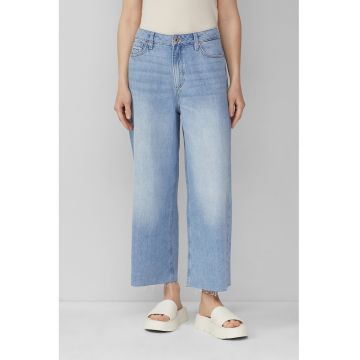 Blugi crop cu talie inalta