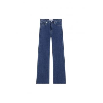 Blugi dama  inalt - albastru - bumbac/elastan - W25 L32