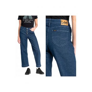 Blugi dama -  Wide Leg - 20296-29 - Bumbac - Scurti - Regular fit - Denim - W27-L31 US - Albastru