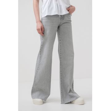 Blugi de denim cu croiala ampla
