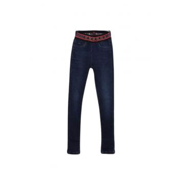 Blugi fete -  Bumbac/Poliester - Bleumarin -