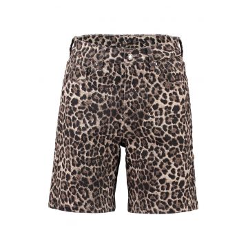 Blugi scurti cu model animal print