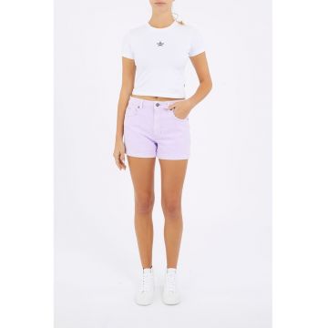 Blugi scurti mom fit