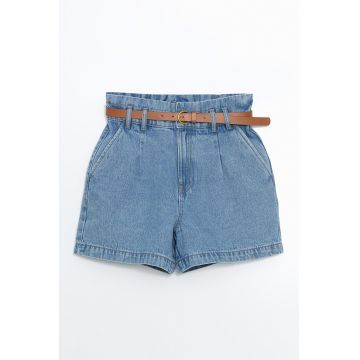 Blugi scurti relaxed-fit cu curea