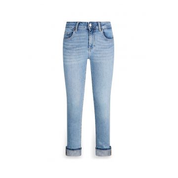 Blugi skinny cu mansete pliabile