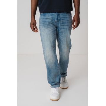 Blugi slim-fit cu aspect decolorat J13