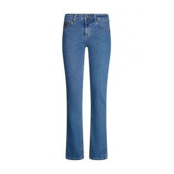 Blugi slim fit cu pietre pretioase