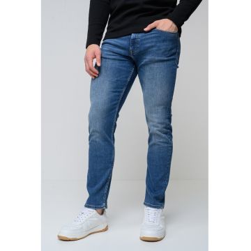 Blugi slim fit cu talie medie