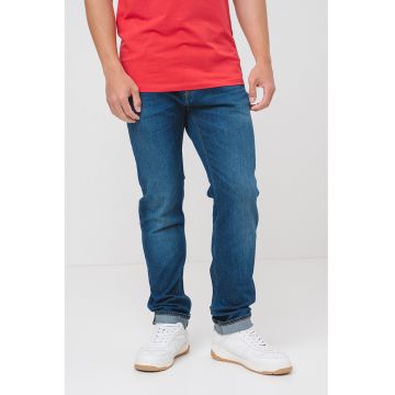 Blugi slim fit cu talie medie