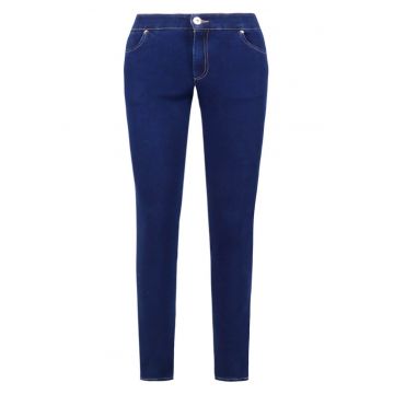 Blugi slim fit cu talie medie