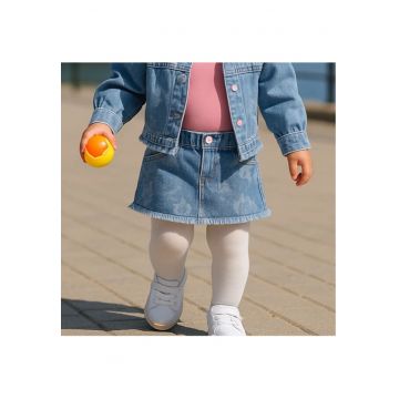 Fusta de blugi cu elastic in talie  - Stella - Albastru Denim - pentru fetite