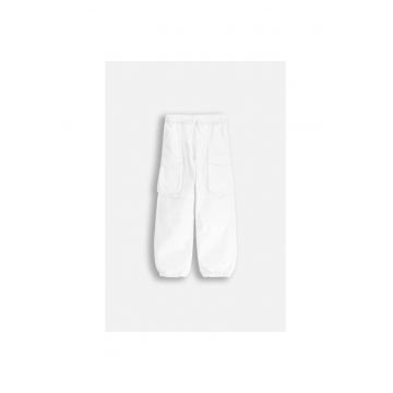 Pantaloni cargo cu insertii elastice