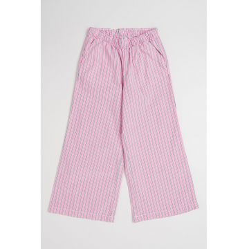 Pantaloni de bumbac cu dungi