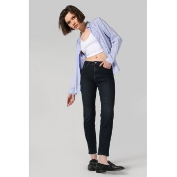 Pantaloni De Dama Albastru inchis Slim Fit 703 CARLA